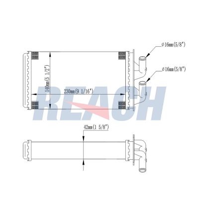 Kalorifer Radyatörü  Fiat Cinquecento (170)(1993->)  NISSENS 71449