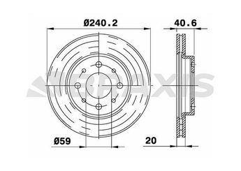 Fren Disk Ayna Ön Sağ ve Sol BRAXIS AE0036  46788929 51742727 1541806