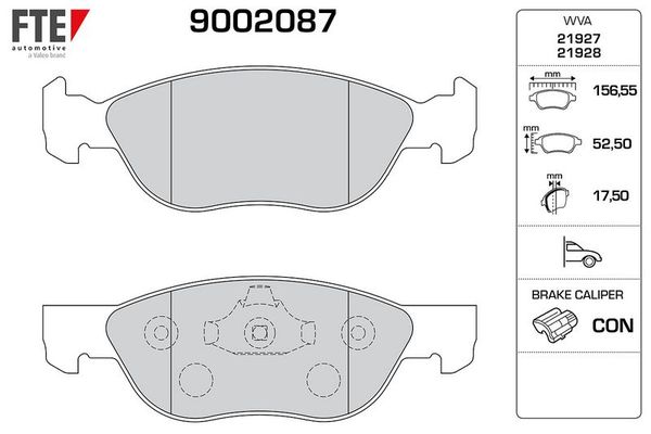 Fren Disk Balata Ön FTE 9002087