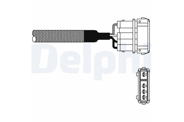 Oksijen (Lambda) Sensörü  Skoda Felicia Combi (795)(11.1994->)  DELPHI ES10976-12B1