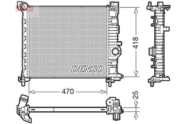 Su Radyatörü  DENSO DRM20115