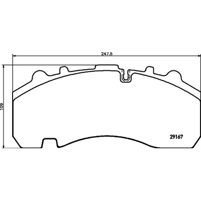 Fren Disk Balata Arka Honda FR-V (BE)(11.2004->)  BSG 09-202-001