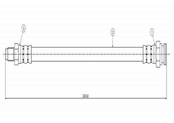 Fren Hortumu Arka Sağ veya Sol CAVO C800 585A  SE141744400D 4477793 7570315 481627