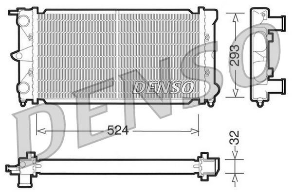 Su Radyatörü  DENSO DRM32020