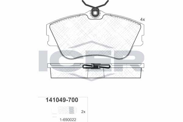 Fren Disk Balata Ön Volkswagen T4 Transporter Bus Syncro (08.1992->2003)  TWINS 16437