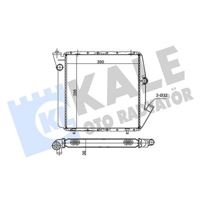 Klima Radyatörü  Fiat Strada (278)(1999->)  KALE 153300