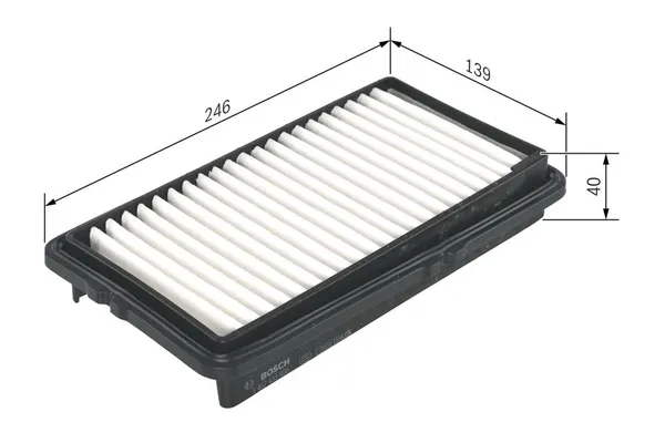 Hava Filtresi  MG Rover Rover 600 (RH)(1993->)  BOSCH 1 457 433 950