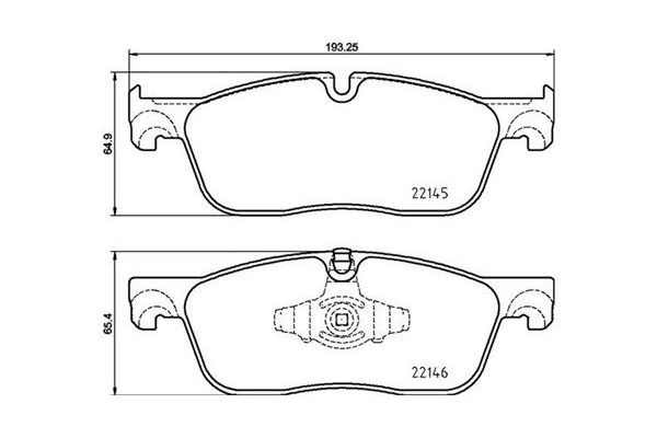 Fren Disk Balata Ön Land Rover Range Rover Evoque (2018->)  MAGNETI MARELLI 363700444026