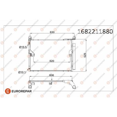Klima Radyatörü  Toyota Land Cruiser (J15)(2009->)  EUROREPAR 1682211880