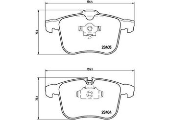 Fren Disk Balata Ön BREMBO P 59 049  93802167 1605079 1605138 9268709 93176379 931763790 12802167