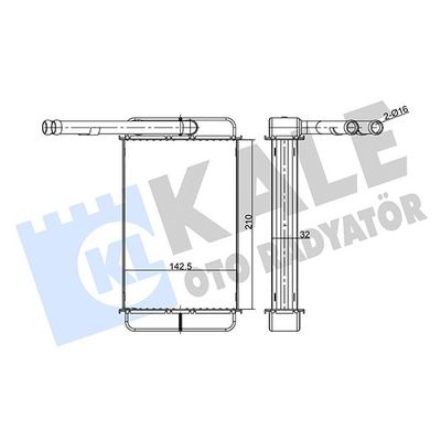 Kalorifer Radyatörü  Ford Transit P.Van (CY/DY)(1986->1992)  REACH 1.18.11164.442