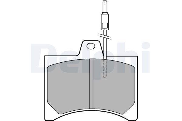 Fren Disk Balata Ön Citroen C15 (02.1985->)  DELPHI LP177