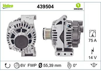 Alternatör  VALEO 439504  51718499 51784844 51984054 52092135