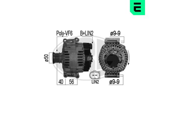 Alternatör  Mercedes C -Serisi Coupe (BM 204)(03.2011->)  ERA 209231A