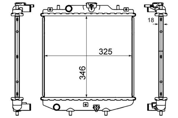 Su Radyatörü  Audi A6 Sedan (4GC)(09.2014->)  MAHLE CR 744 000S