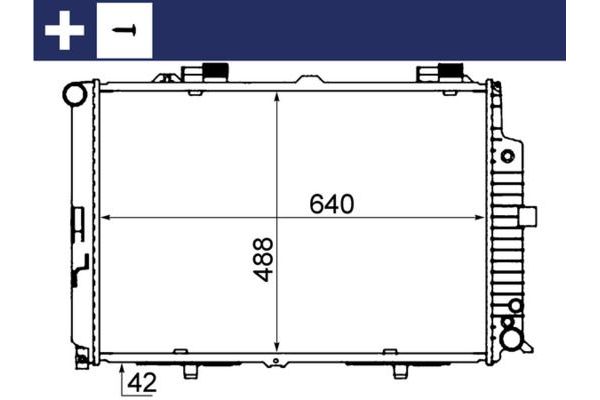 Su Radyatörü  Mercedes E -Serisi S.Wagon (BM 210)(09.1997->)  MAHLE CR 318 000S