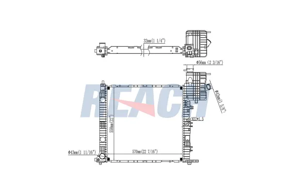 Su Radyatörü  Mercedes V -Sınıfı (638)  VEKA 16-2145B
