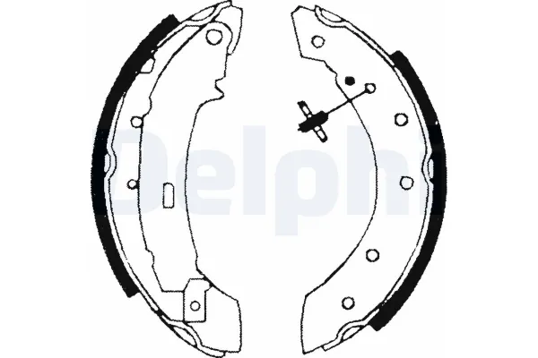 Fren Pabuçlu Balata Arka Peugeot 206 + (02.2009->)  DELPHI LS1717