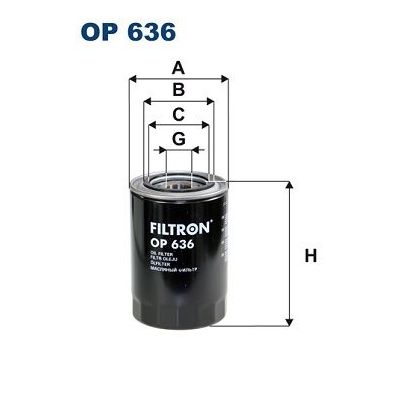 Yağ Filtresi  Mitsubishi Pajero (V80/V90)(2007->)  FILTRON OP 636