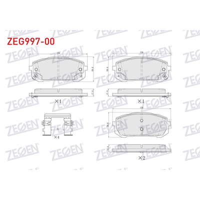 Fren Disk Balata Ön ZEGEN ZEG997-00