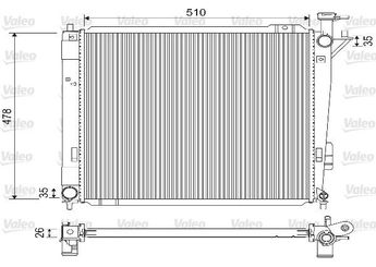 Su Radyatörü  VALEO 733144  253102B850 25310-2B850
