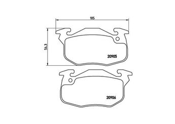 Fren Disk Balata Ön MAGNETI MARELLI 363700461097  1617252380 425137 425147 425272 425483 425498 E172150