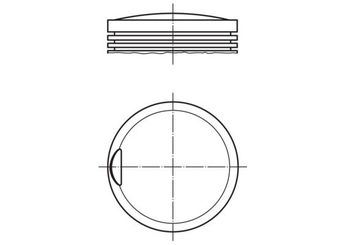 Piston (89.00MM-STD)  MAHLE 002 28 00  1020372104 1020304038 102 030 40 38 1020306538 102 030 65 38 102 037 21 04 A1020304038 A102 030 40 38 A1020306538 A102 030 65 38 A1020372104 A102 037 21 04