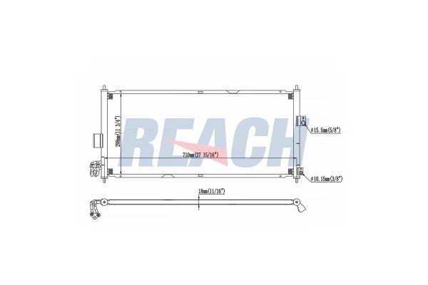 Klima Radyatörü  Nissan Almera (N16/E)(01.2000->)  ORİS CNI400016
