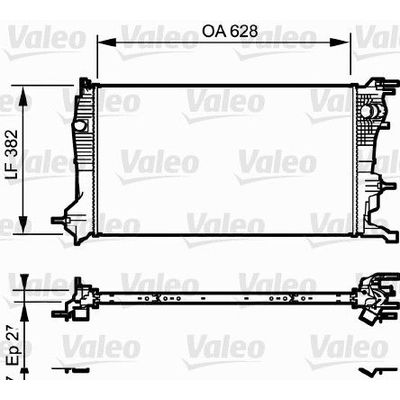 Su Radyatörü  Volkswagen Passat Variant (3B5)(04.1997->2000)  VALEO 735185