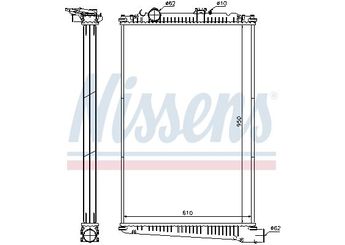 Su Radyatörü  NISSENS 614420  8200880550 1371372 1434917 1434917R 1627415 1627415R 1668227 1687954 1698298 1698298R 1698299 1698299R 1739551 1739551R 1954989 1954990