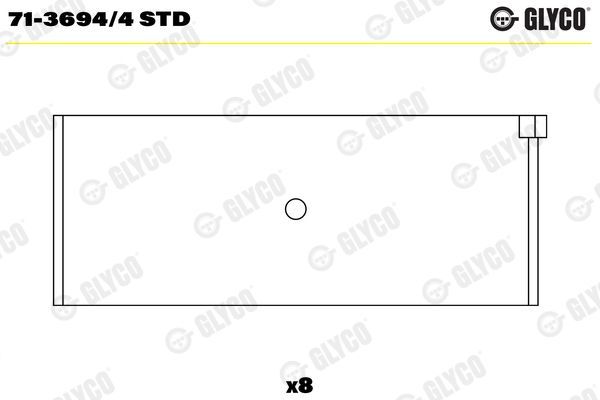 Kol Yatak (STD)  Mercedes 124 Sedan (BM 124)(11.1984->)  MAHLE 001 PS 18203 000