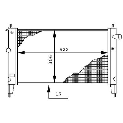 Su Radyatörü  Opel Astra F 4 Kapı (1991->)  MAHLE CR 446 000S