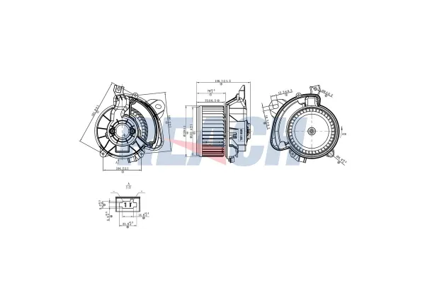 Kalorifer Motoru  Abarth Grande Punto (199)(2008->)  DENSO DEA20012