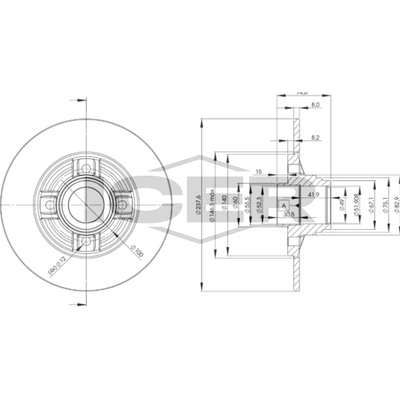 Fren Disk Ayna Arka Sağ ve Sol Renault R 19 (B/C/L53)(05.1992->)  LPR R1411P
