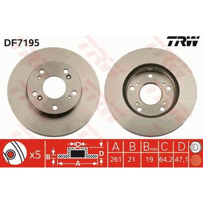 Fren Disk Ayna Ön Sağ ve Sol Honda Civic Hybrid Sedan (FD3)(03.2006->)  MGA 50441