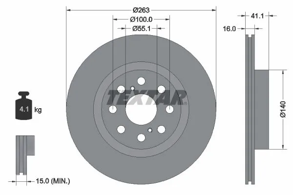 Fren Disk Ayna Arka Sağ ve Sol Toyota MR 2 Roadster (W30)(2000->)  BRAXIS AE0576