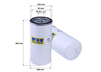 Yağ Filtresi  FIL FILTRE ZP 3484  ZP3484 ZP 3484 23386958 7423386958 74 23 386 958 7423390408 74 23 390 408 23151592 23385011