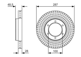 Fren Disk Ayna Ön Sağ ve Sol BOSCH 0 986 479 U90  4351225061 4351225061 4351225061 4351225061