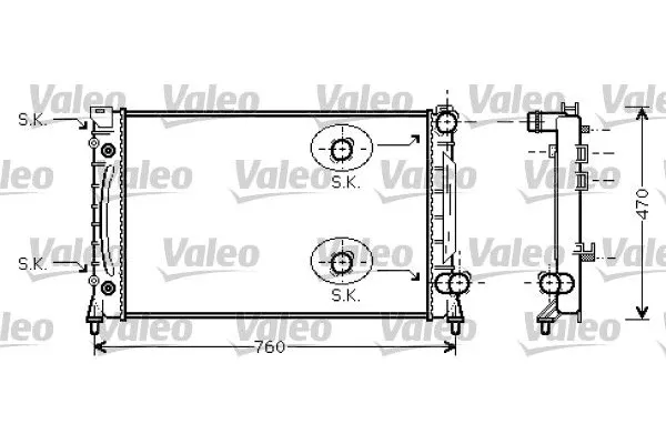 Su Radyatörü  Audi S6 Avant (4B6)(07.1999->)  VALEO 734859