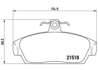 Fren Disk Balata Ön BREMBO P 52 015  GBP90320AF SEM100020 GBP90318 GBP90320 GBP90337 GBP90337AF GBP90345AF