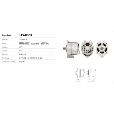 Alternatör  LUCAS ELEKTRIK LEA0337