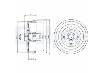 Kampana Arka Sağ veya Sol DELPHI BF399  96193771 96081274 96193876