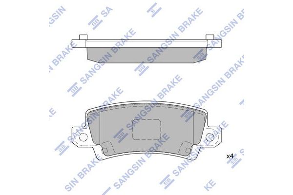 Fren Disk Balata Arka SANGSIN SP1503