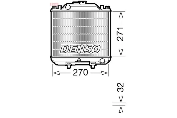 Su Radyatörü  DENSO DRM99011