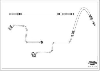 Fren Hortumu Arka Sol CORTECO 49106746  9801034980 4888GR