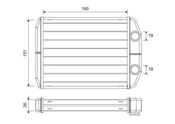 Kalorifer Radyatörü  VALEO 811622  77366093