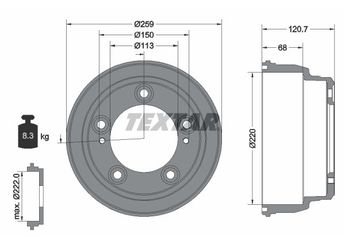 Kampana Arka Sağ ve Sol BRAXIS AD5014  584114F000 584114F001