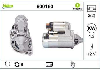 Marş Dinamosu  VALEO 600160  3610023070 36100-23070 3610023071 36100-23071