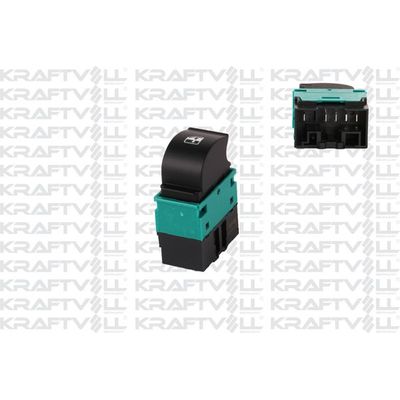 Cam Açma Düğmesi Ön Sol Fiat Doblo (223) Cargo/Combi (08.2005->)  KRAFTVOLL 04050076