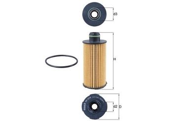 Yağ Filtresi  MAHLE OX 1219D  71779389 55266761